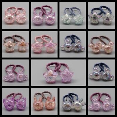 10 Stück!  Super gemischt Mädchen Baby Kinder Kinder glänzend süß elastisch Haarband Set