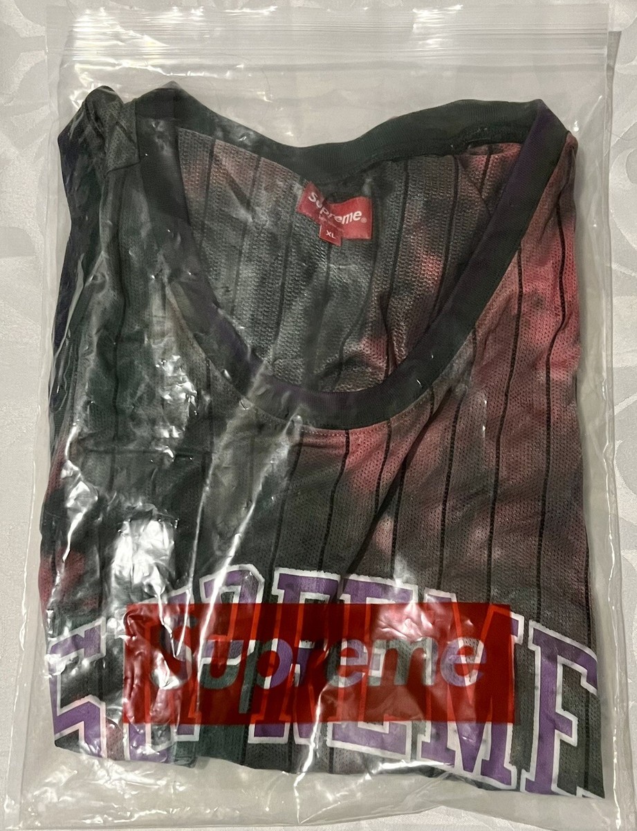 Supreme Dyed Basketball Jersey Tie Dye/Green Size XL FW20 *In Hand