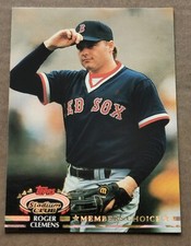1992 Topps Stadium Club Members Choice #593 Roger Clemens Boston Red Sox 