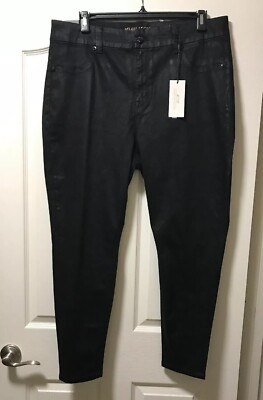 NEW Melissa McCarthy Seven7 Plus Size 22W Black Rayon Blend Pencil Pants