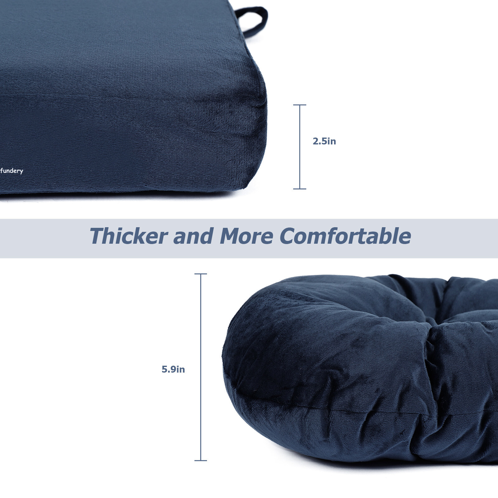 Glider Ottoman Replacement Cushions w/ Storage Velvet Washable for