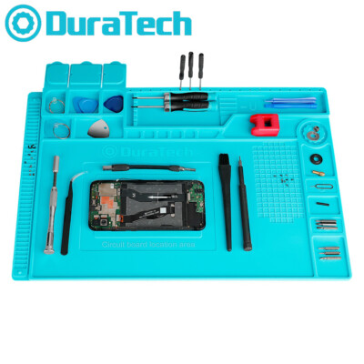 DURATECH Silicone Soldering Mat Magnetic Work Mat 932°F Electronic