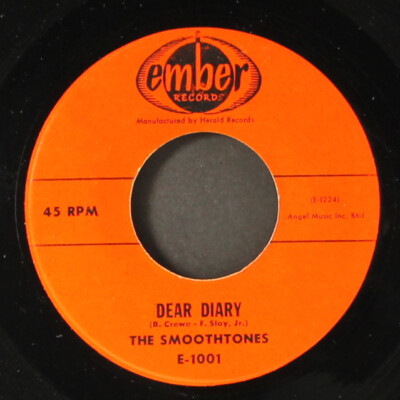 SMOOTH-TONES: dear diary / crazy baby EMBER 7'' Single 45 RPM