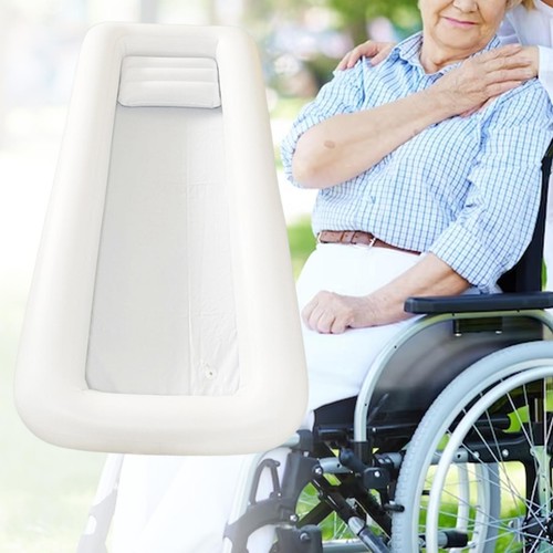 Free Standing Blow up Bathtub Inflatable Adult Bath Tub for Elderly Seniors - Picture 4 of 11