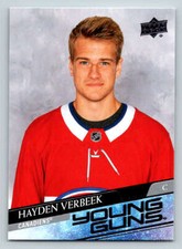 2020-21 Upper Deck #714 Hayden Verbeek Young Guns RC (ref 176672)