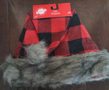 New Buffalo Plaid Santa Hat Christmas. Red  Black-Brand New-SHIPS SAME BUS DAY
