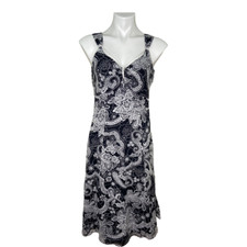 Nine West Black & White Sleeveless Dress Size 4