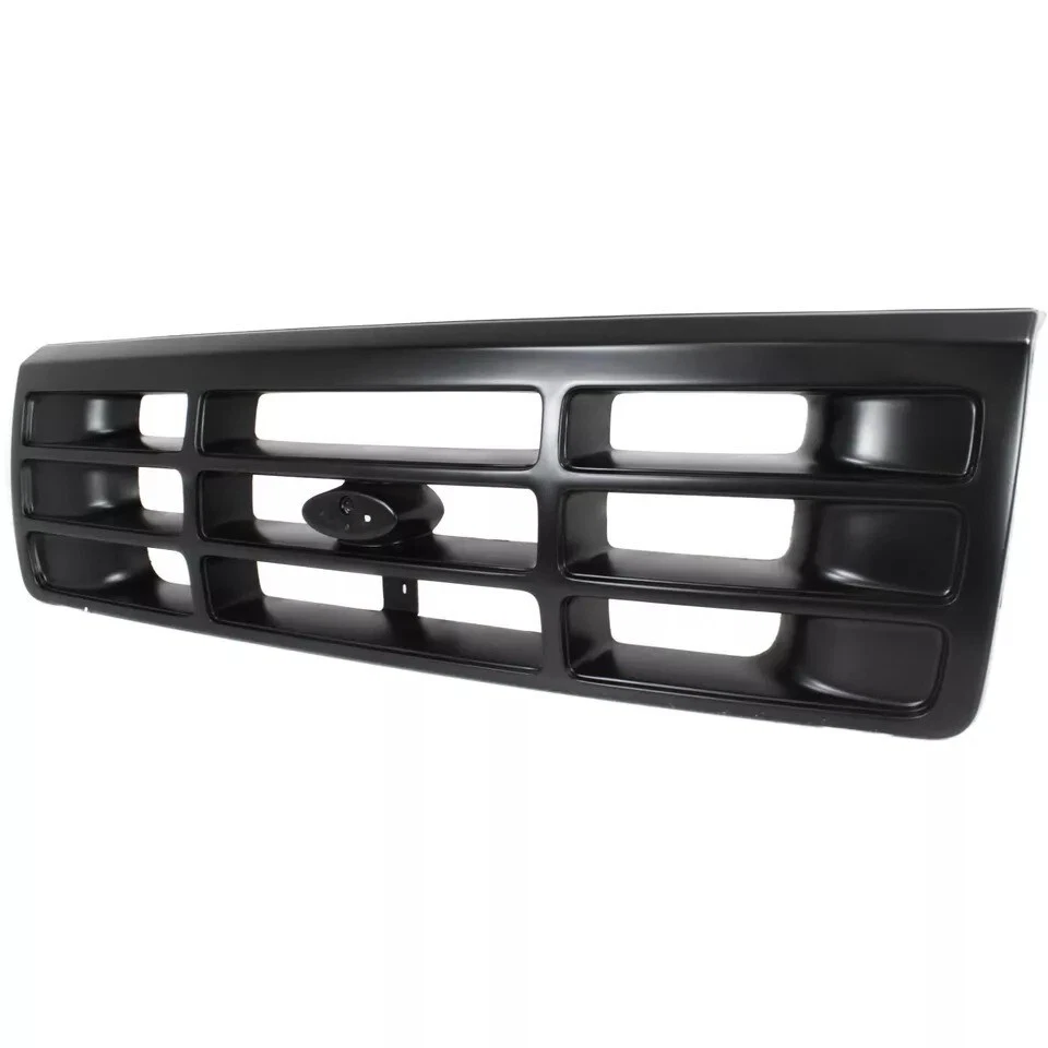 New Front Grille Black Fits 1992-1996 Ford F-150 F-250 Bronco 1992-1997 F-350 - Imagem 4 de 4