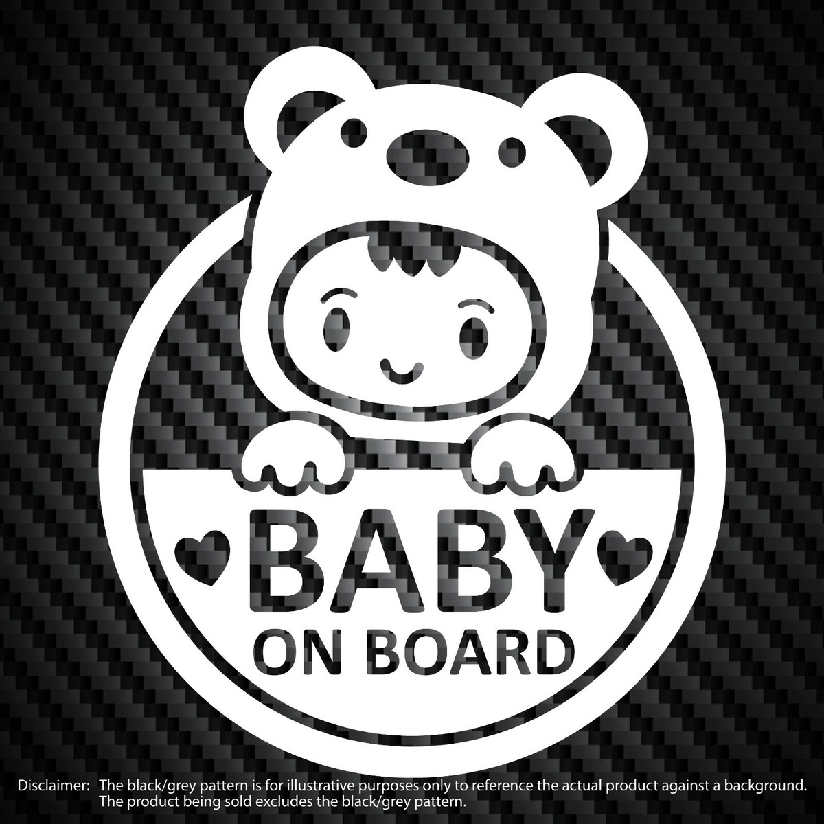 Baby On Board Car Decal Sticker - Cute Boy/Girl Design, Removable & Waterproof Window Safety Sign - View #9