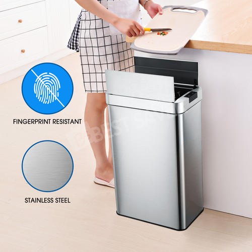 Smart Trash Bin 60L Sensor Kitchen Waste Rubbish Recycling Garbage Can Auto - Picture 3 of 12