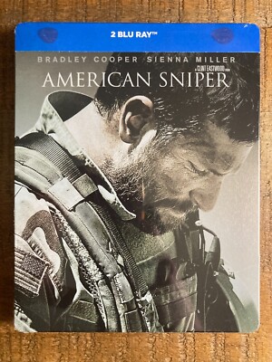 American Sniper w. Steelbook (Blu-ray, Import, Region Free) *NEW/SEALED*