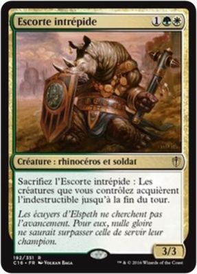 MTG Magic: Playset (4x) Escort Intrepido Commander 2016 Sehr guter Zustand