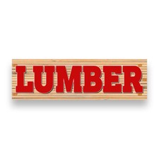 LUMBER Vinyl Banner with Optional Sizes (Made in the USA)
