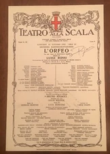 Poster signed by Bruno Rigacci