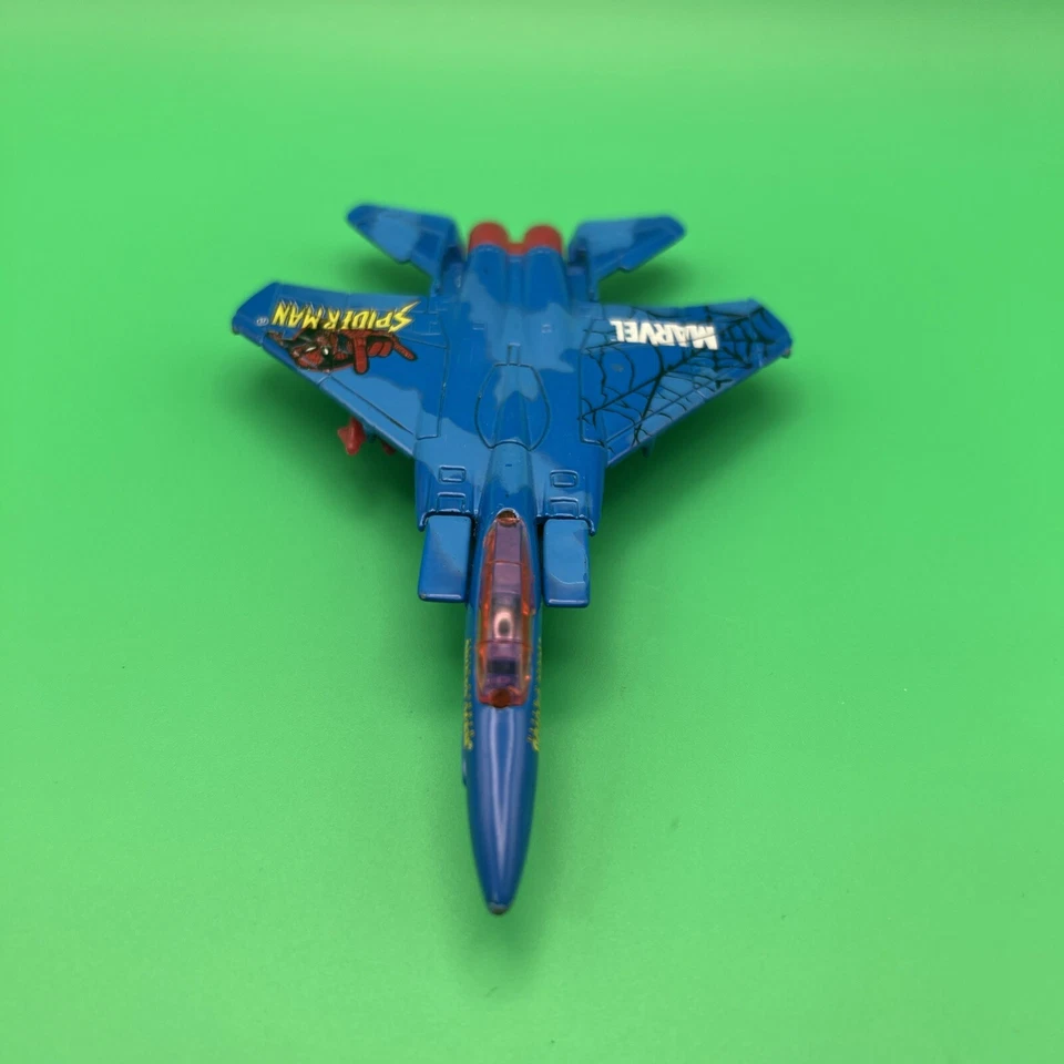 Maisto Marvel Spiderman F-15 Fighter jet and Motorcycle Diecast 2004 - Image 4 of 4