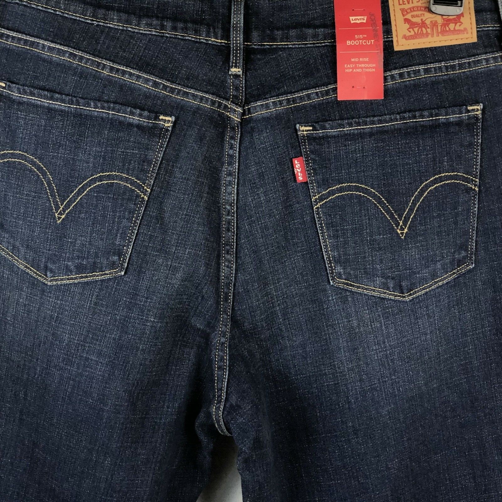 Lee 515 Bootcut MidRise Flat Front Womens Denim Blue Jeans Size 12M/31