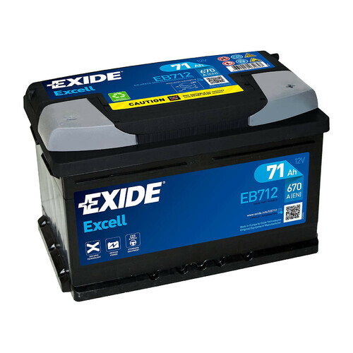 LGZY Batteria 12V - Exide Excell - 71 Ah - 670 A - Lb3