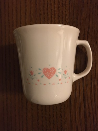 Corelle Forever Yours Dinner Dessert Plate Bowl Platter Mug Pink Heart U Pick - Picture 7 of 21