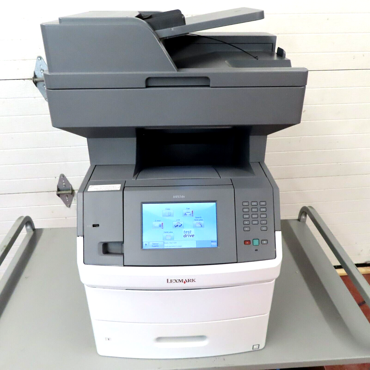 Lexmark X652de Monochrome Laser Fax Copier Scanner Printer Only