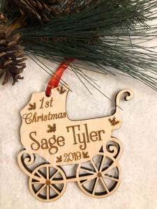 baby's first christmas ornament 2019