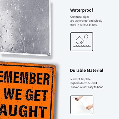 Lustiges Garagenschild Aus Metall – „My Sense Of Humor Might Hurt Your Feelings“