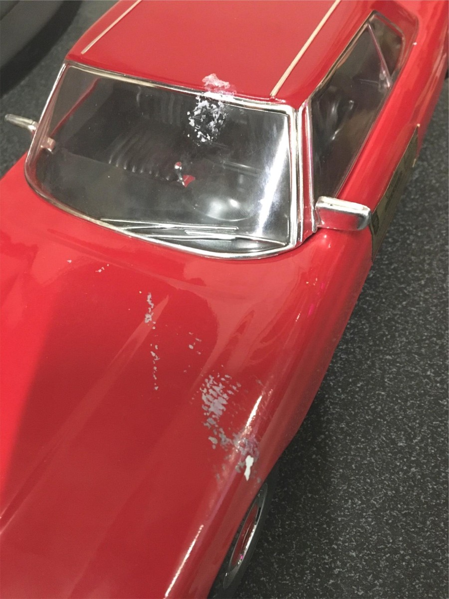 Vtg 1974 EMPTY Jim Beam Red Mercedes Decanter 450 SL Straight