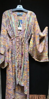 Tiend Ho kf199 Stevie Nicks Kimono Silk Blend