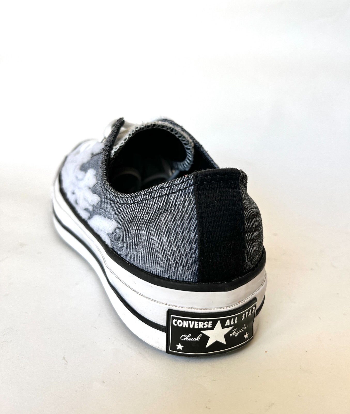  Converse Archive Flames Chuck 1970s Low Top 'Black Grey' Size 7.5 men 166713C 