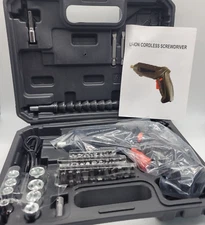 Cordless Screwdriver Set w/Case 47 PCS - LI-ION 3.6 Volt - NEW