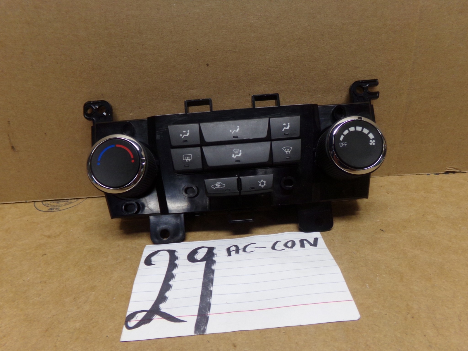 11 12 13 Chevrolet Cruze Used AC and Heater Control Stock #29-AC