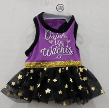 Disfraz de Vestido TuTu Way To Celebrate Halloween 'Drink Up Witches' para Perro, Talla 2XS