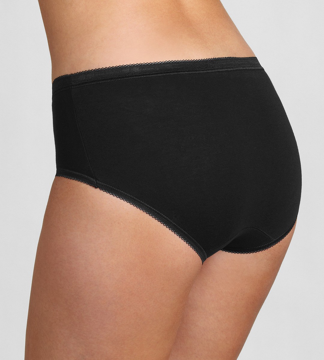 Sloggi Basic+ Mid Rise Briefs 4-Pack - 95% Cotton Comfy Everyday Knickers For Women 7 thumbnail image