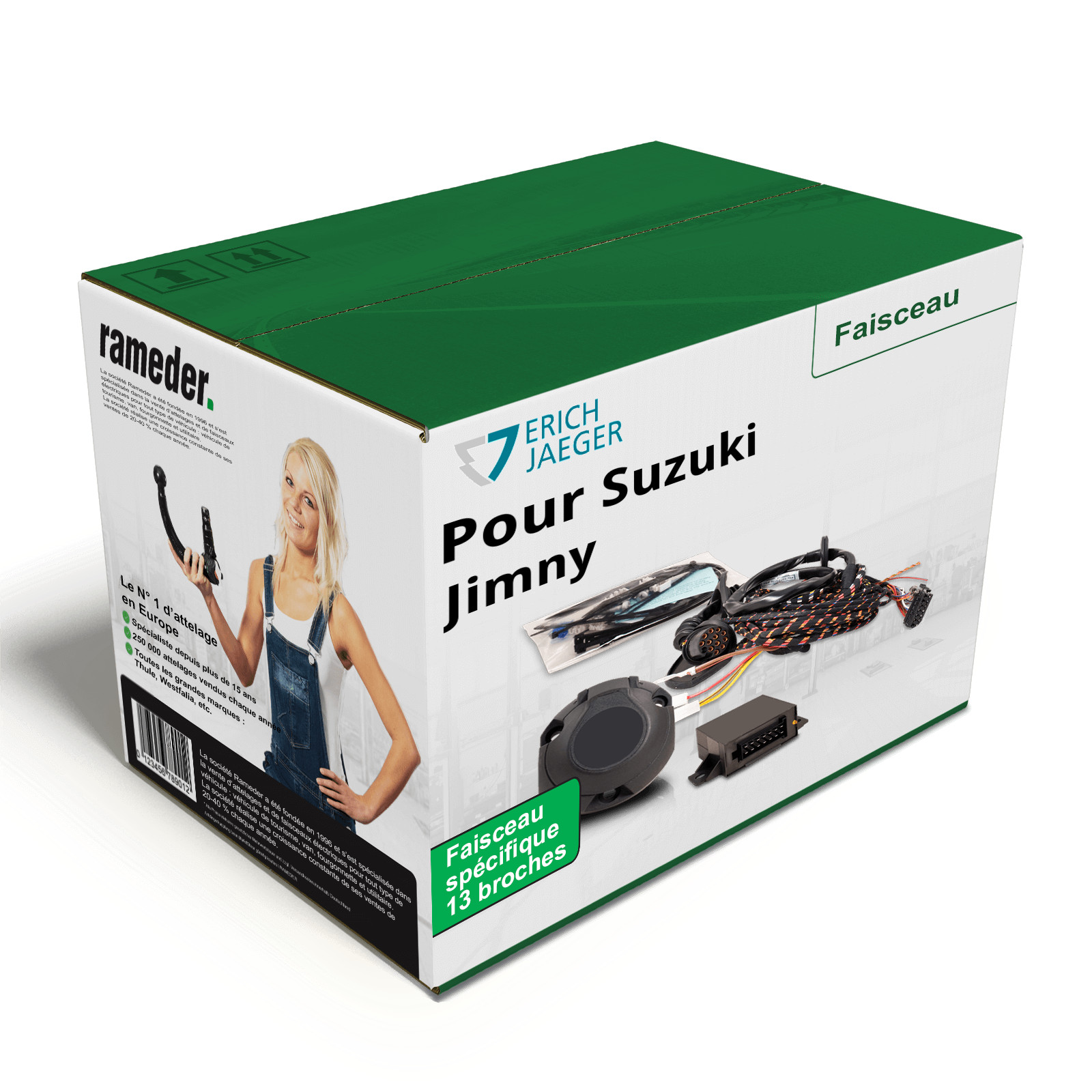 Faisceau spécifique 13 broches SUZUKI Jimny pour caravane et porte-vélos