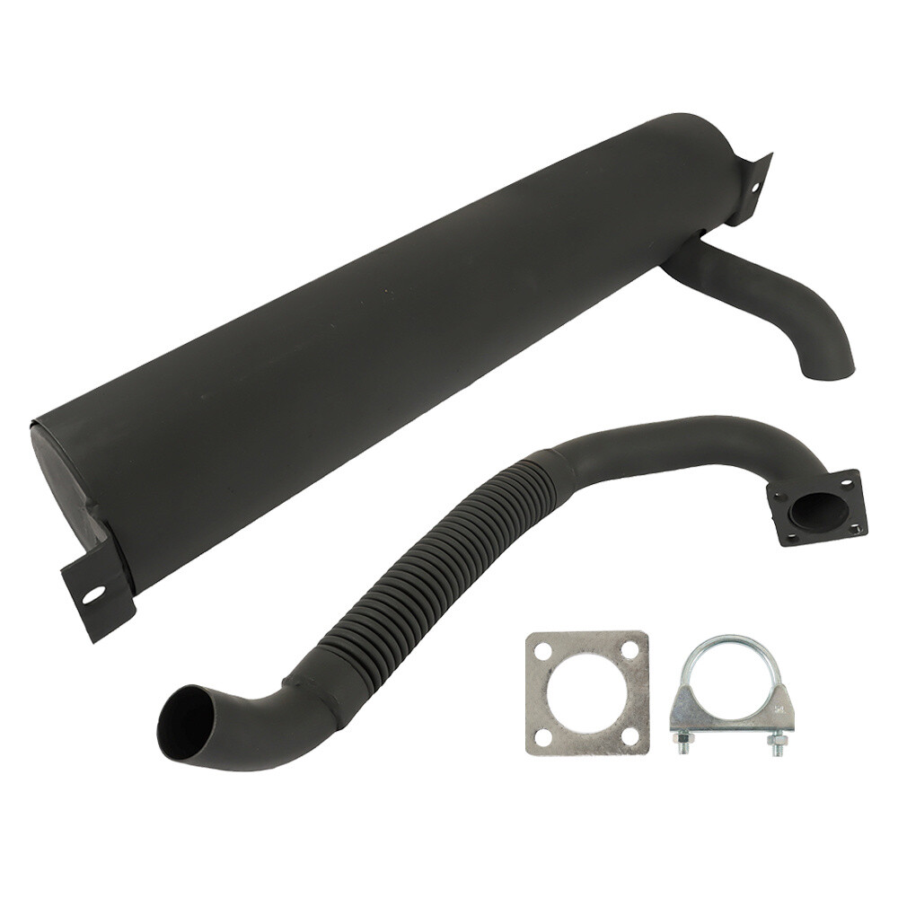 Bolt-On Muffler & Exhaust Pipe Replacement For Snapper Riders W/ 12-12.5HP Briggs Engines