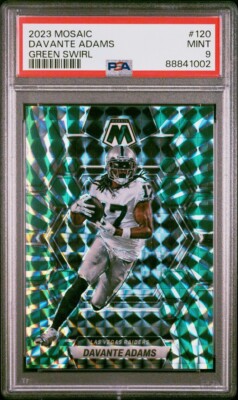 Davante Adams - 2022 Panini Mosaic FOTL Green Swirl 11/11 #120 SSP