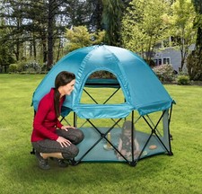 Regalo My Play Portable Indoor and Outdoor Playard with Carry Case - Teal
