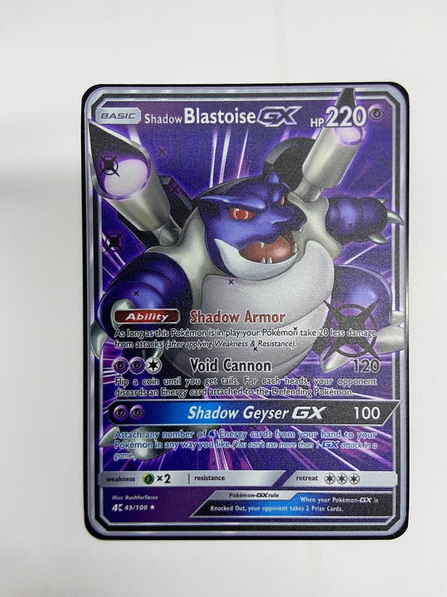 Gold Metal Shadow Blastoise Pokmon Card-Collectible Gift DisplayYES