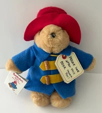 NWT Vintage 1998 Paddington Bear 10” Eden Toys 40th Anniversary Plush Lovey New