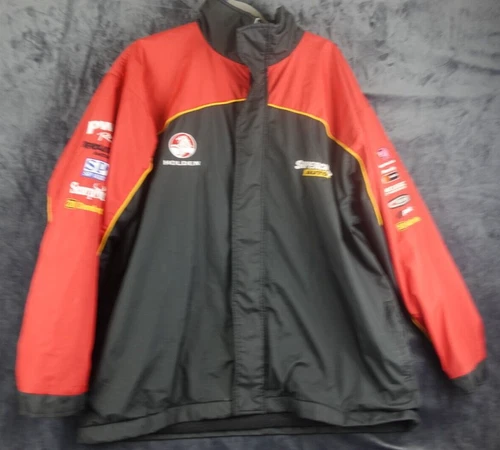 Vintage Holden Racing Team Jacket Men L Red HRT HSV Supercheap Auto Hogs breath - product listing photo