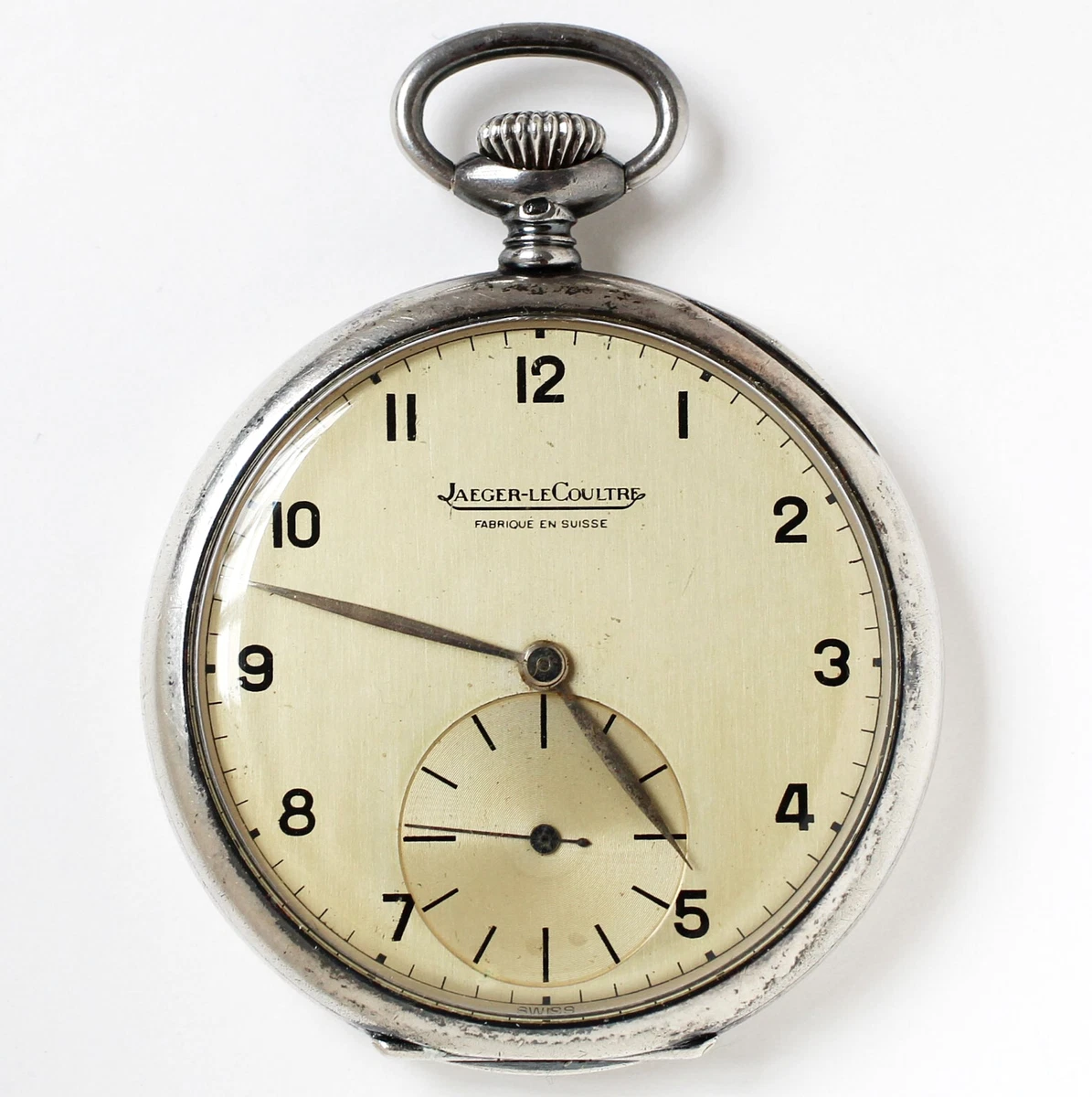 El Aguila Lecoultre Taschenuhr Jaeger-LeCoultre Classic Gold Vintage Pendant Pocket Watch/ Table Alarm  Clock