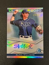 Alika Williams 2020 Bowman Draft Auto Class Of 2020 Refractor /250 Pirates
