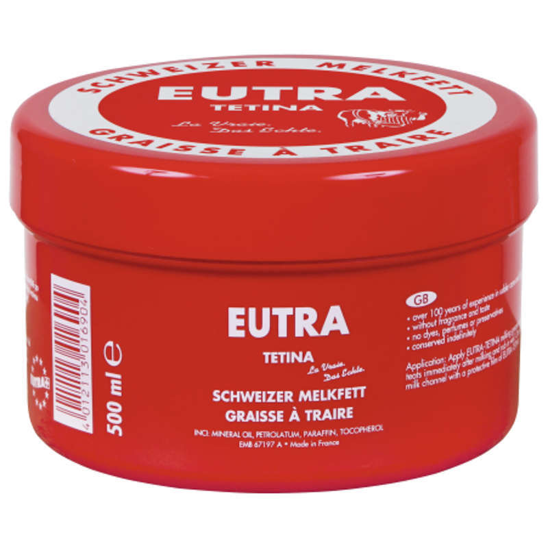 Eutra Melkfett 500 ml Dose zur natürlichen Pflege von Zitzen Euter 151700M Kerbl