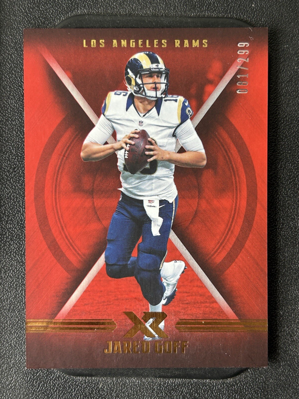 2017 Panini XR Red Jared Goff /299 Los Angeles Rams #59