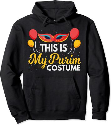 This Is My Purim Costume Jewish Happy Purim Hamantash Unisex Hooded ...