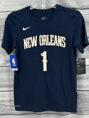 THE NIKE TEE NBA NEW ORLEANS PELICANS ZION WILLIAMSON T SHIRT Youth Boy Large
