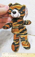 plush kittrich special effects beanbag animal, cute tiger 6 inch tall