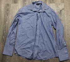 Lauren Ralph Lauren Shirt Men's Size 16 1/2 34/35 Long Sleeve Non Iron Blue C