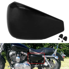 Left Battery Side Cover For Harley Sportster 883 1200 Custom XL1200C 2004-2013