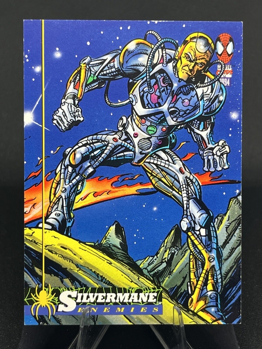 SILVERMANE 1994 Fleer Marvel Amazing Spider-Man ENEMIES #39 | eBay
