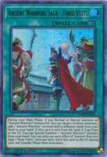 Yugioh! LP Ancient Warriors Saga - Three Visits - IGAS-EN055 - Ultra Rare - 1st 